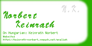 norbert keinrath business card
